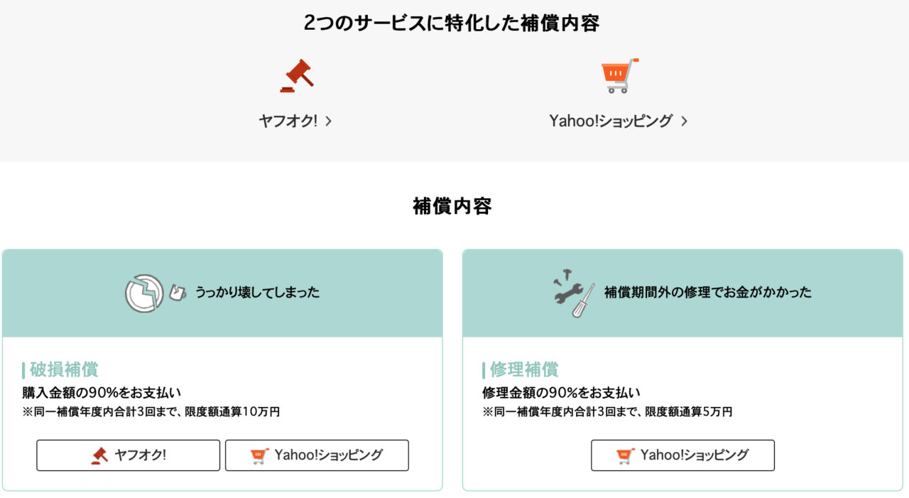 Yahoo!ショッピング お買いものあんしん補償